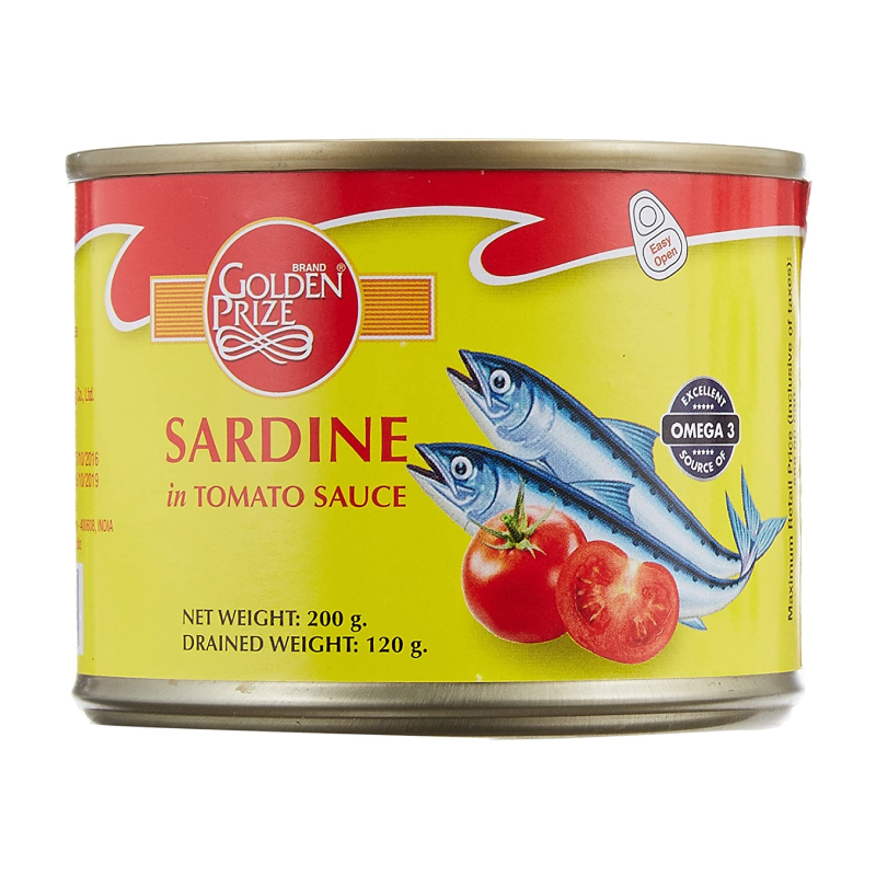 Golden Prize Sardine in Tomato Sauce - Harish Food Zone