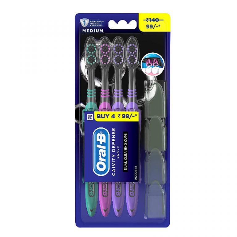 Oral B Cavity Defense Black Toothbrush - Harish Food Zone