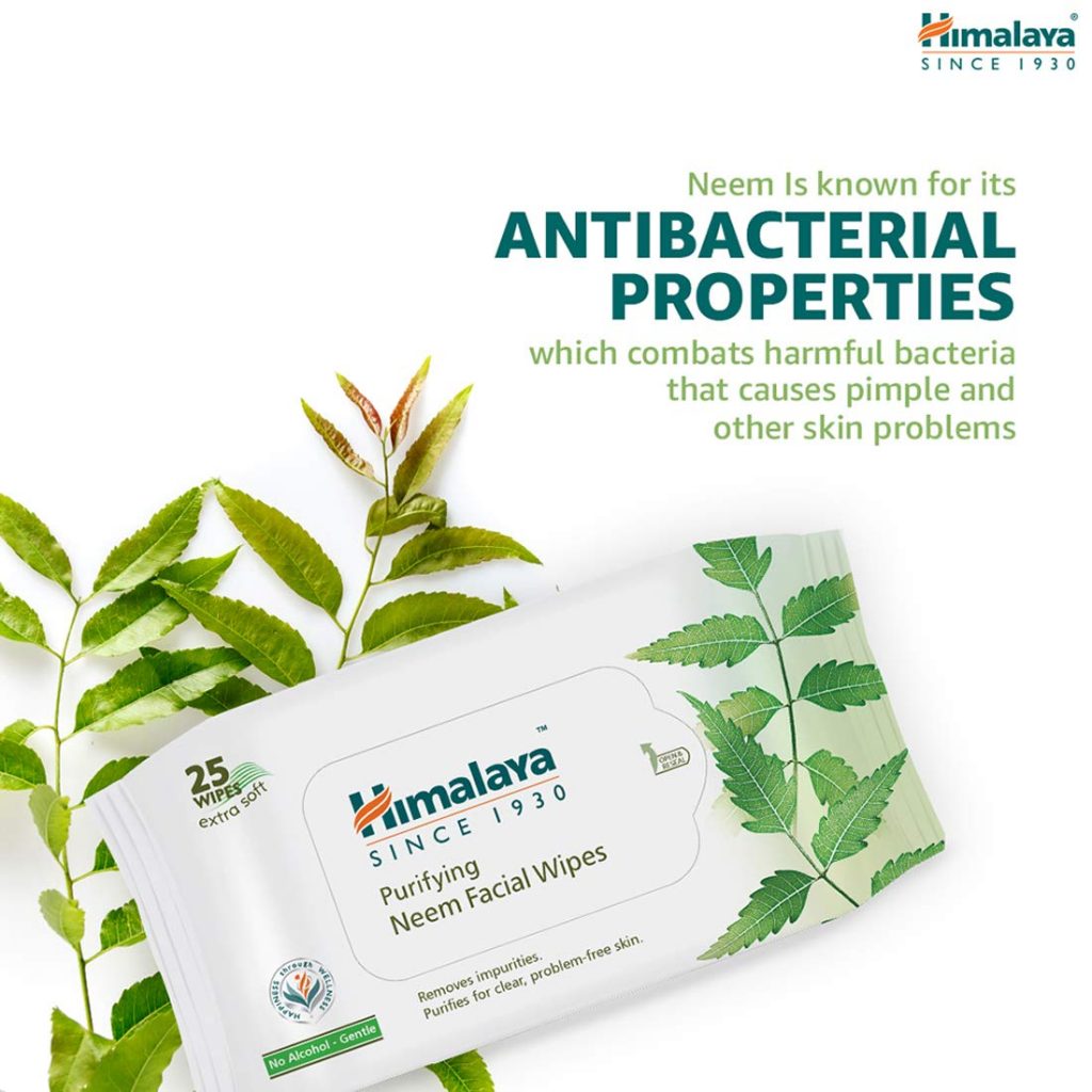 Himalaya Purifying Neem Facial Wipes - Harish Food Zone